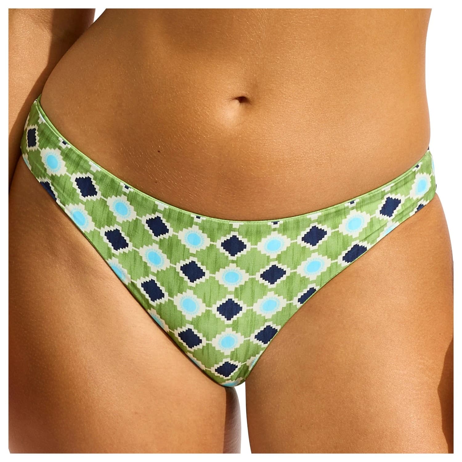 Дамско бикини долнище Seafolly Women's Kasbah Reversible Hipster Bikini bottom - Sage