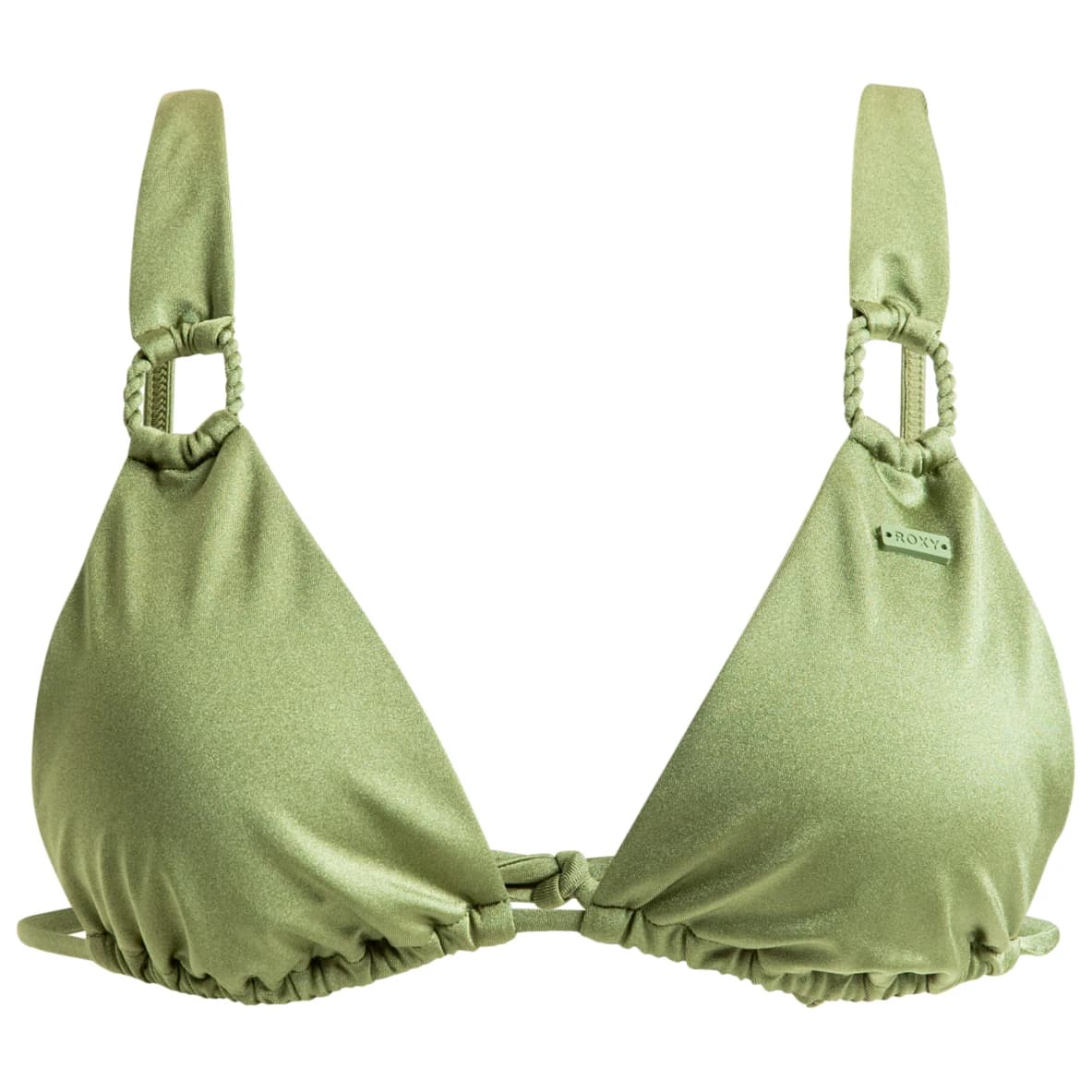 Дамско бикини горнище Roxy Women's Brilho Elongated Triangle Bikini top - Loden Green