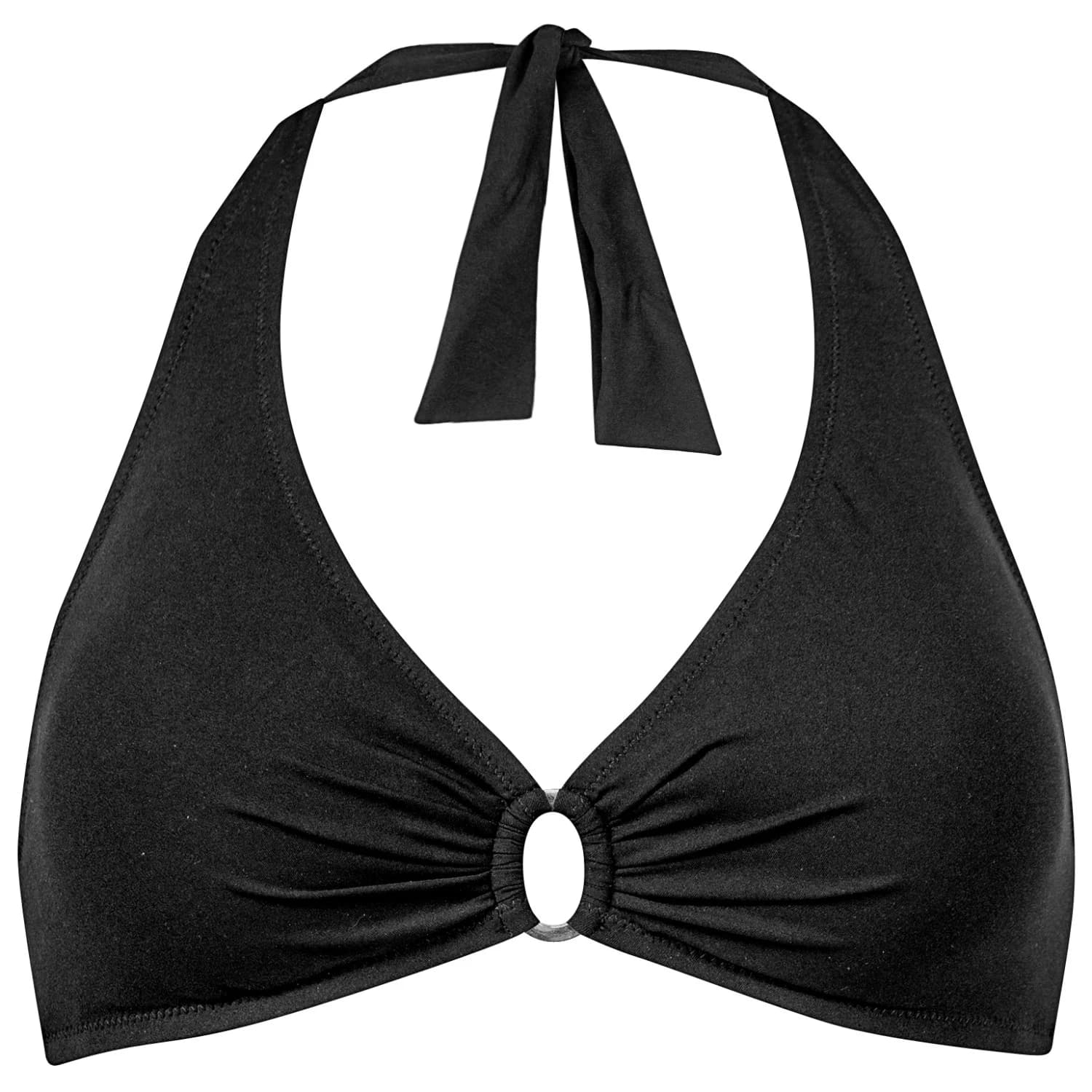 Дамско бикини горнище Lidea Women's The Core Halter Neck Bikini Top - Deep Black