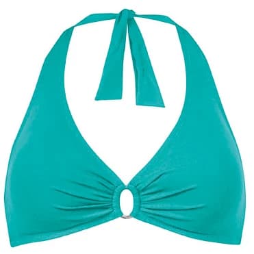 Дамско бикини горнище Lidea Women's The Core Halter Neck Bikini Top - Fresh Aqua
