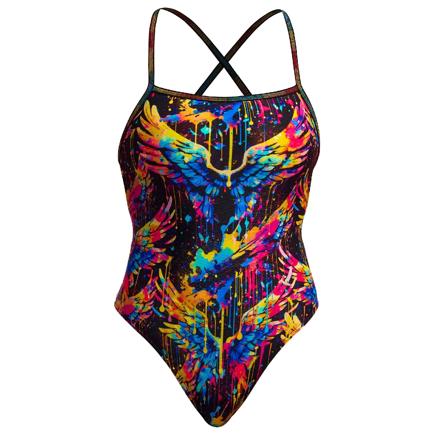 Дамски бански костюм Funkita Women's Strapped In One Piece Swimsuit - Killer Cupid