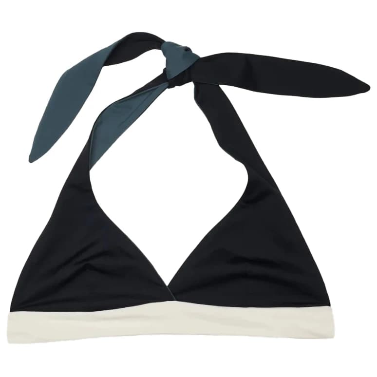 Дамско бикини горнище MYMARINI Women's Neckholder Top Bikini top - Black / Grey / White