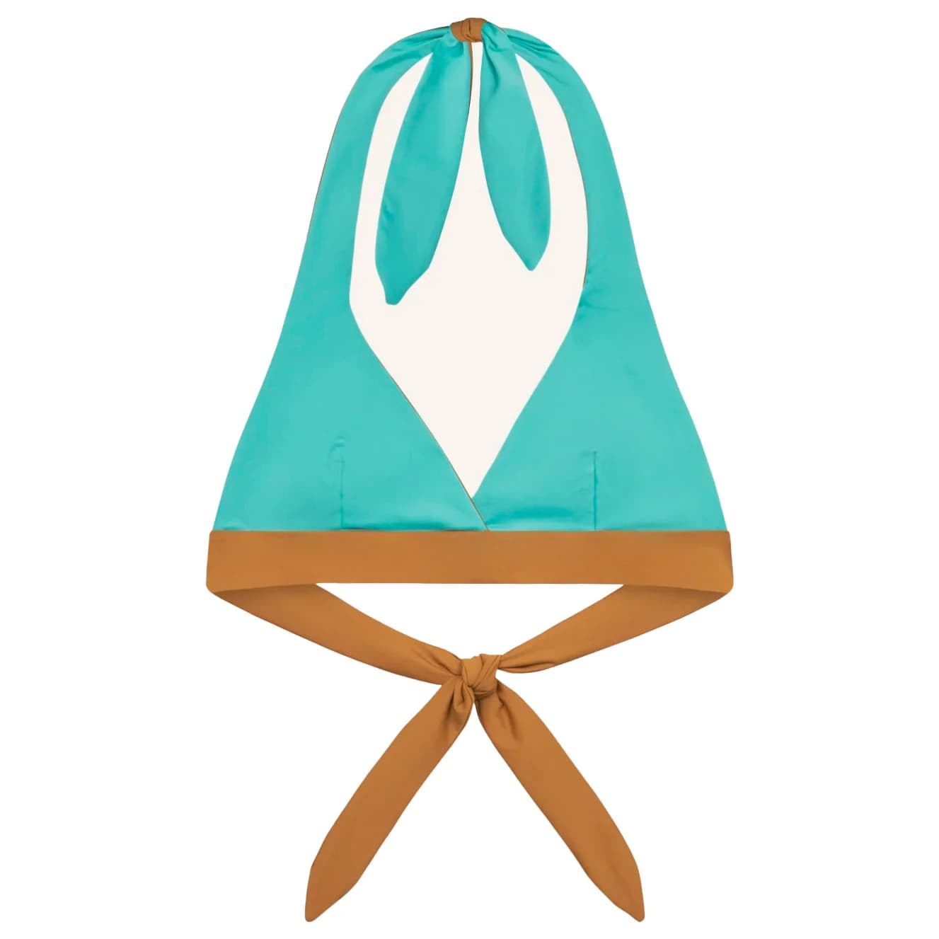 Дамско бикини горнище MYMARINI Women's Neckholder Top Bikini top - Oak / Eucalyptus