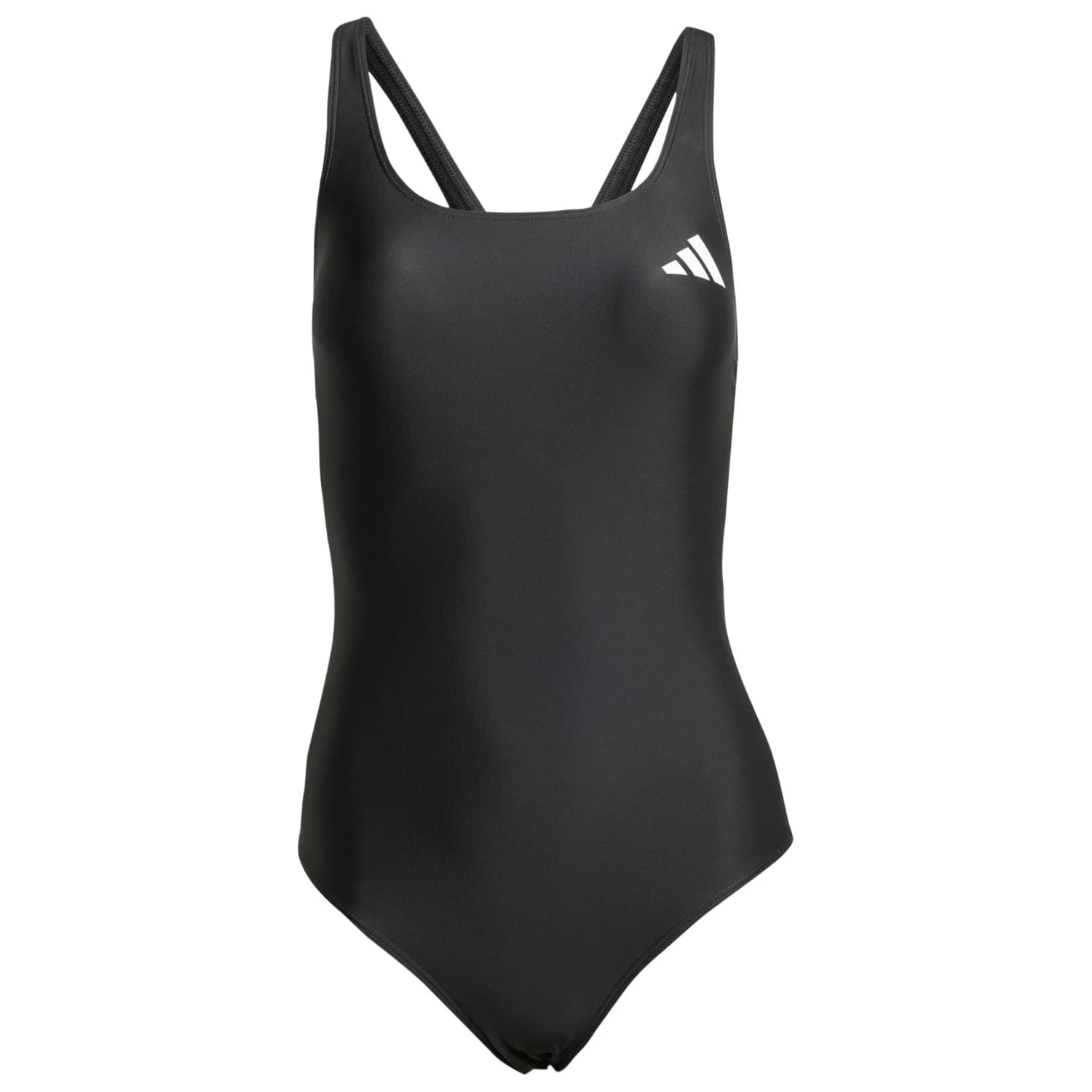 Дамски бански костюм adidas Women's V-Back Swimsuit - Black