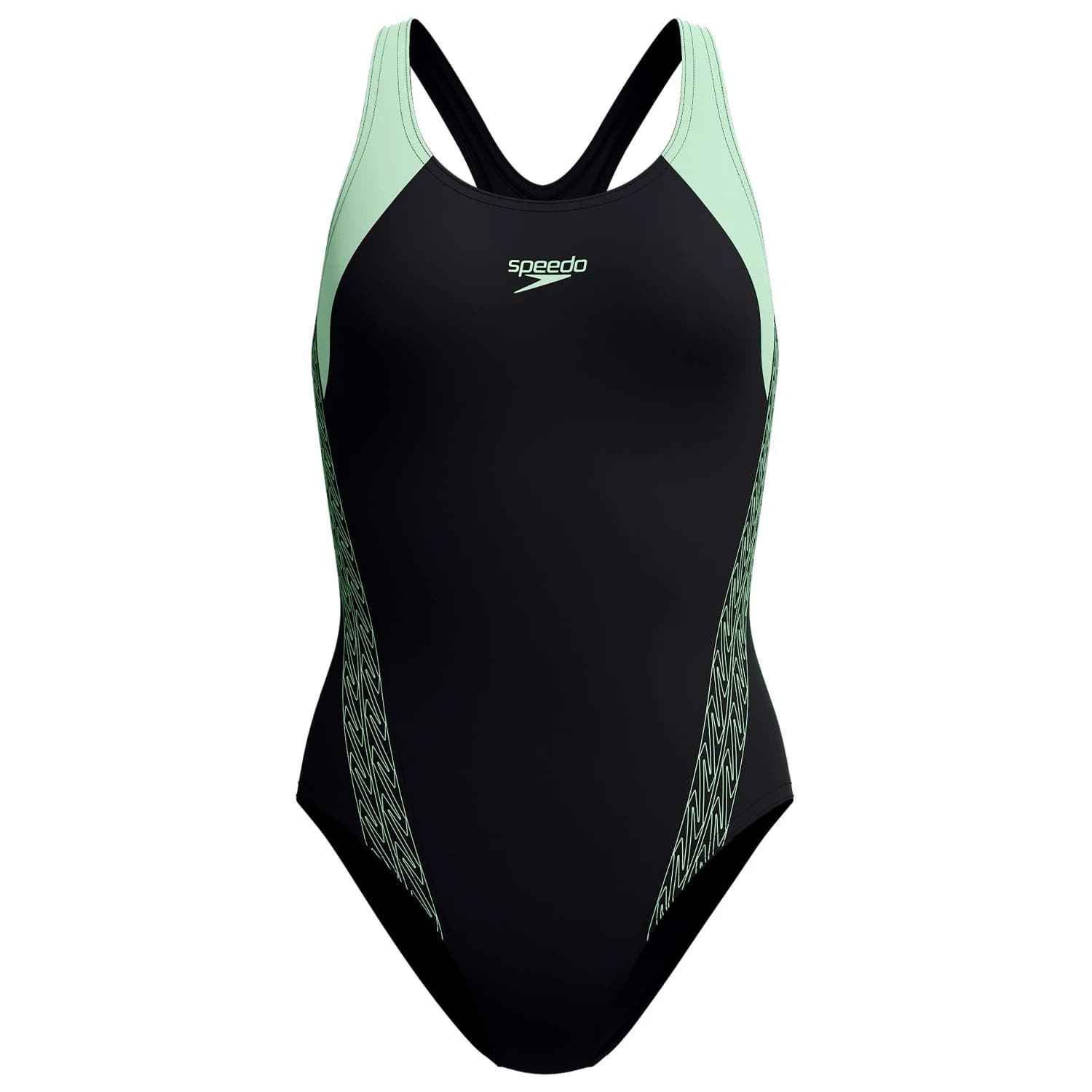 Дамски бански костюм Speedo Women's Hyperboom Splice Racerback Swimsuit - Alfalfa Green
