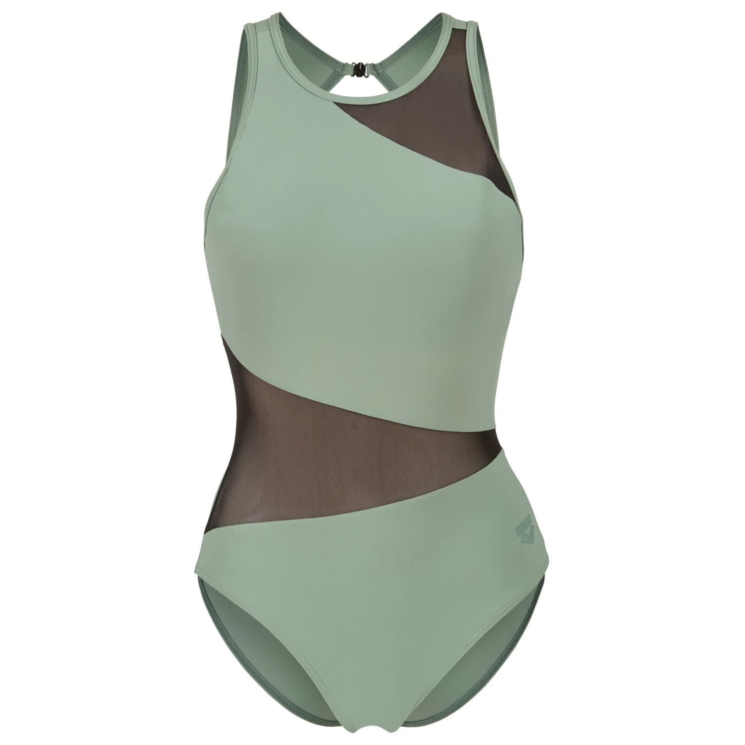 Дамски бански костюм Arena Women's Mesh Angle Swimsuit Vent Back B Swimsuit - Sage