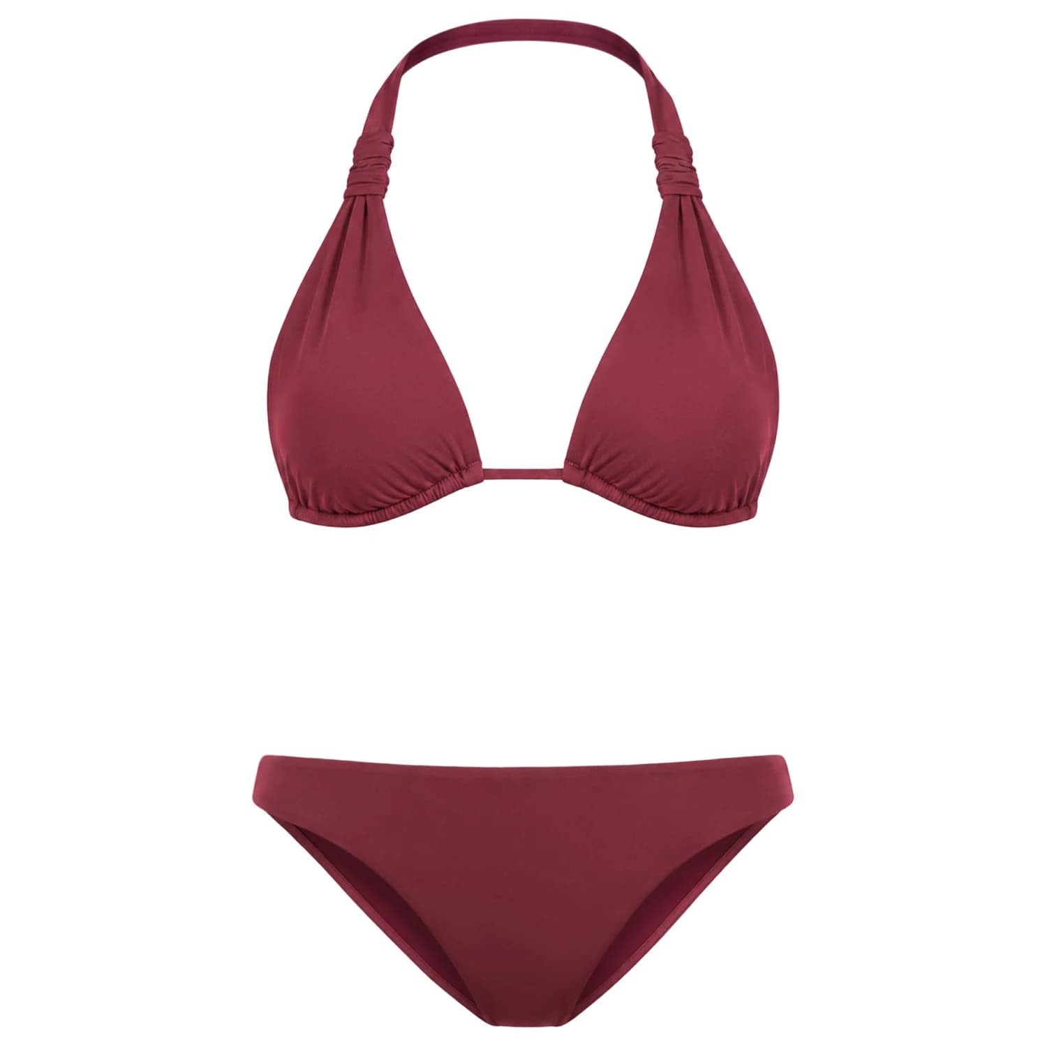 Дамско бикини горнище Seafolly Women's S.Collective Multi Fit Longline Tri Bra Bikini top - Dark Burgundy