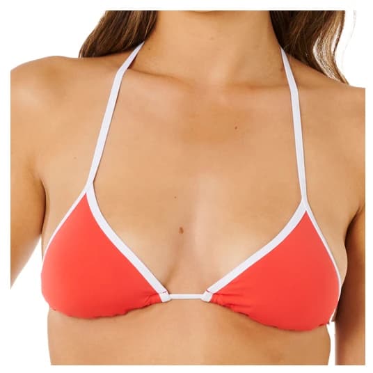 Дамско бикини горнище Rip Curl Women's Classic Surf Sliding Tri Bikini top - Red