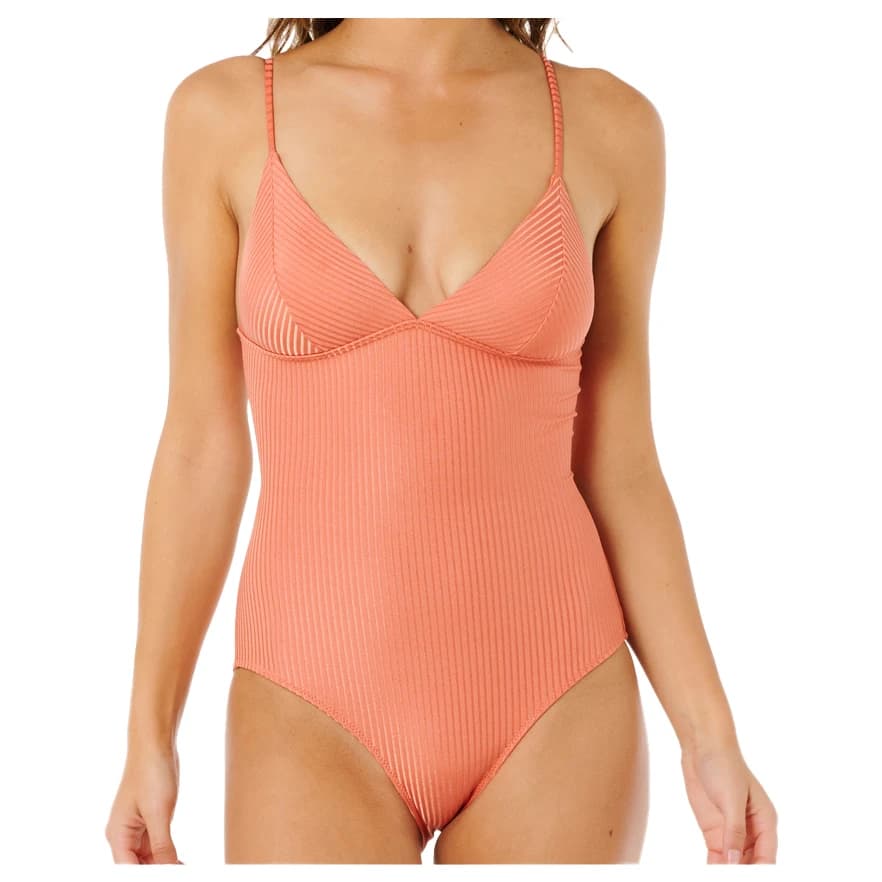 Дамски бански костюм Rip Curl Women's Luxe Surf Good One Piece Swimsuit - Red