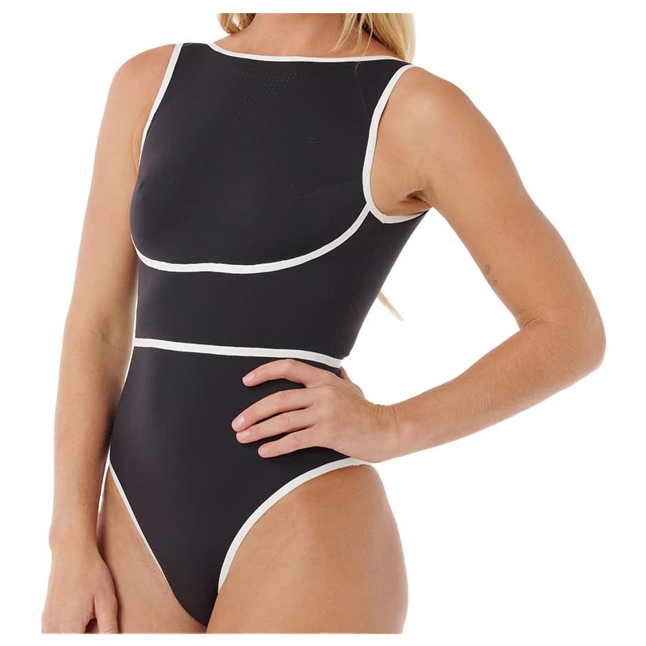 Дамски бански костюм Rip Curl Women's Mirage Fusion High Neck 1Pc Swimsuit - Black