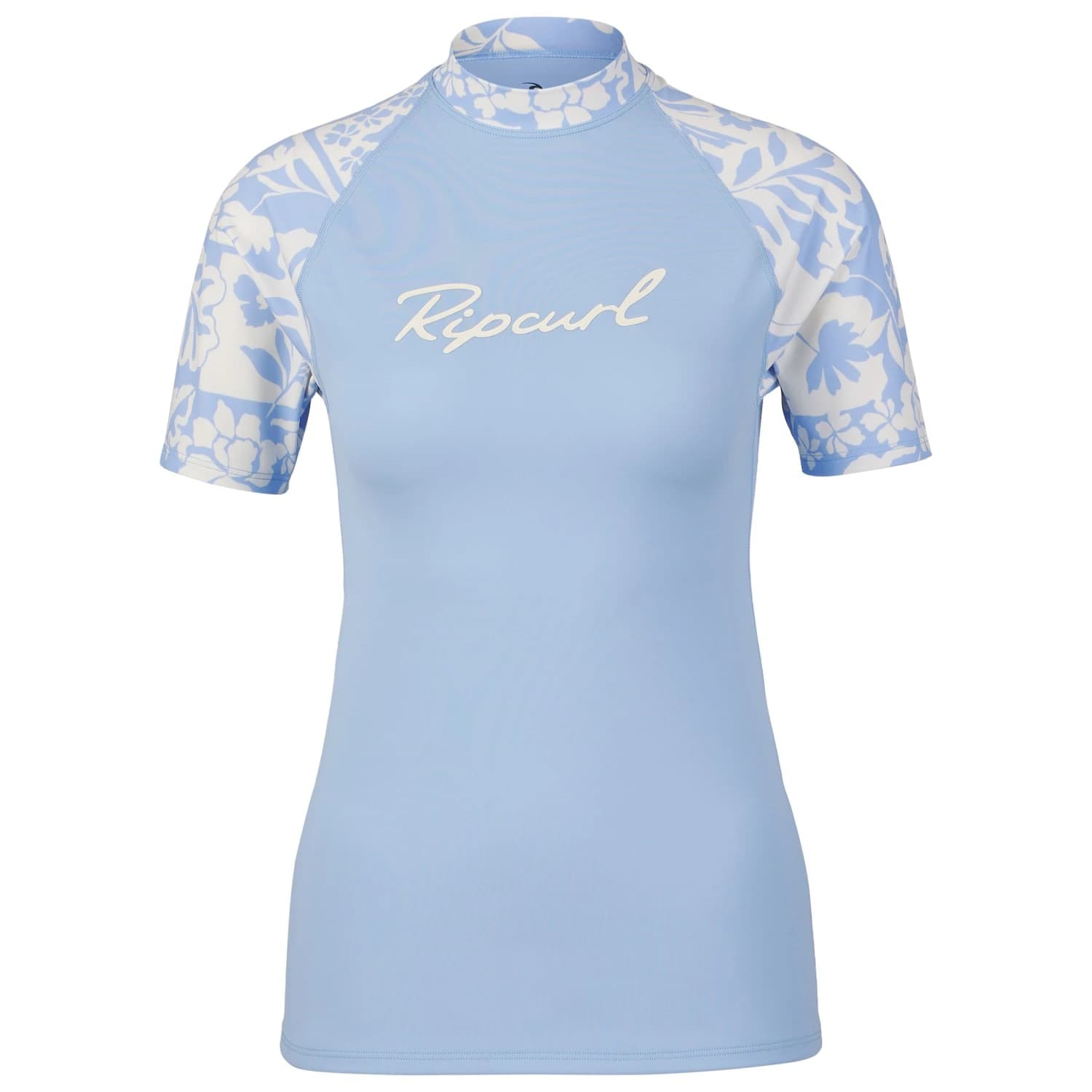 Дамска плажна тениска от ликра Rip Curl Women's Pacific Coast UPF S/S Rashvest Lycra - Sky Blue