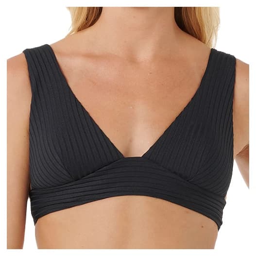 Бикини горнище Rip Curl Women's Premium Surf Deep V Bikini top - Black