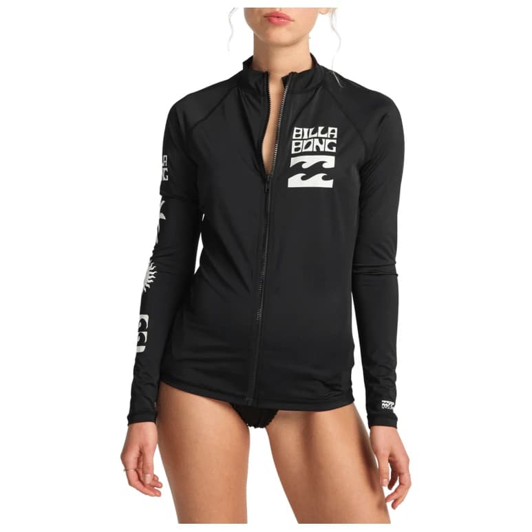 Дамска ликра Billabong Women's Surf Capsule Full Zip Lycra - Black