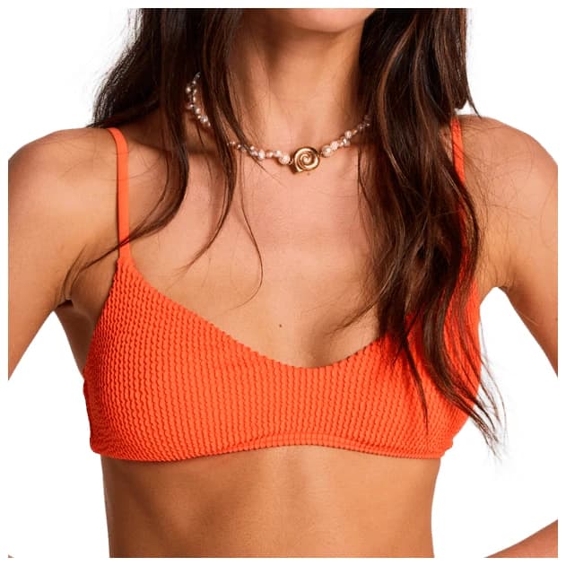 Дамско бикини горнище Billabong Women's Summr High V Brlt Bikini top - Fusion Orange