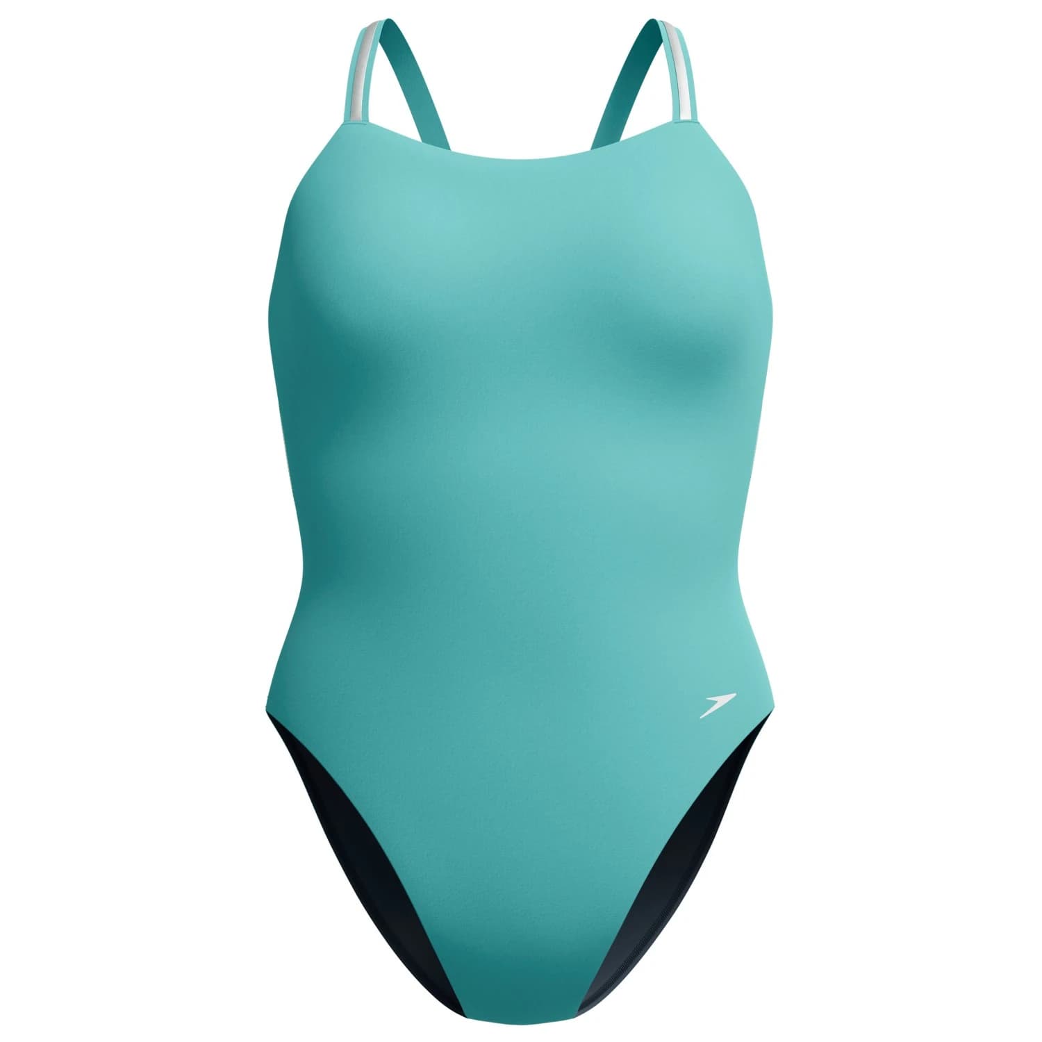 Дамски бански костюм Speedo Women's Active Back Swimsuit - Storm Green