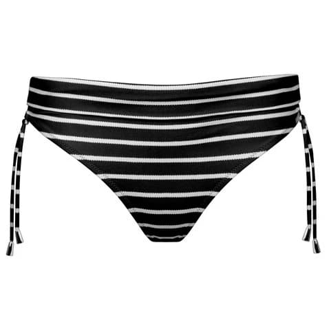 Дамско бикини долнище Lidea Women's Line Up Strap Bikini Bottoms - Black / White