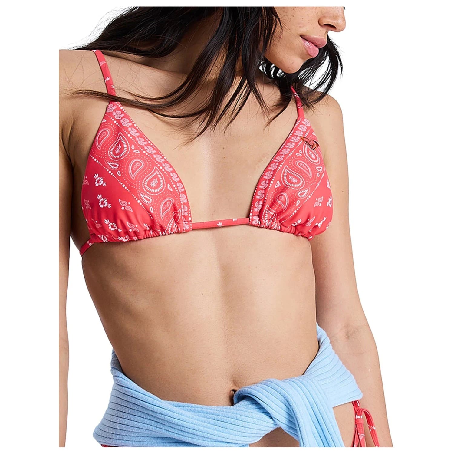 Дамско бикини горнище Roxy Women's Beach Bandana Tiki Tri Bikini top - Hibiscus Boho Bandana Bico