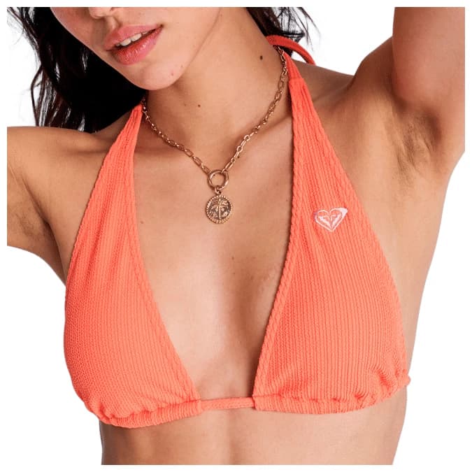 Дамско бикини горнище Roxy Women's Roxy Sunshine Tiki Tri Elongat Bikini top - Camellia