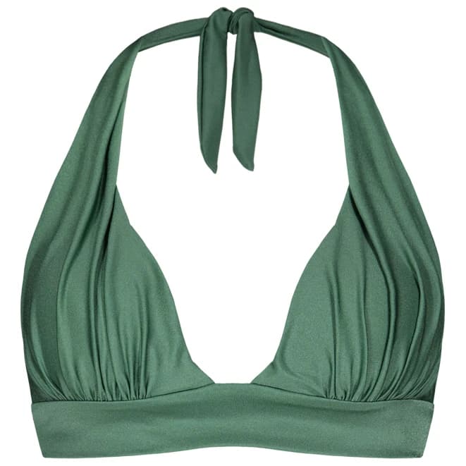 Дамско бикини горнище Barts Women's Isla Triangle Halter Bikini top - Celadon