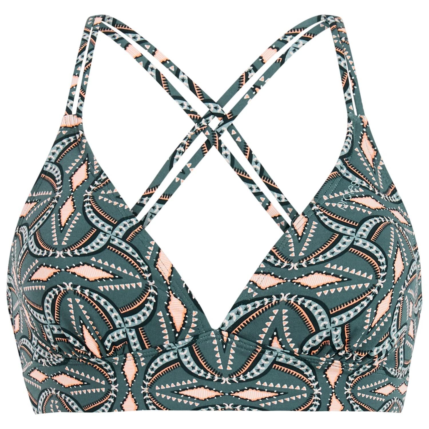 Дамско бикини горнище Protest Women's MIXRelax Triangle Bikini Top - Laurel Green