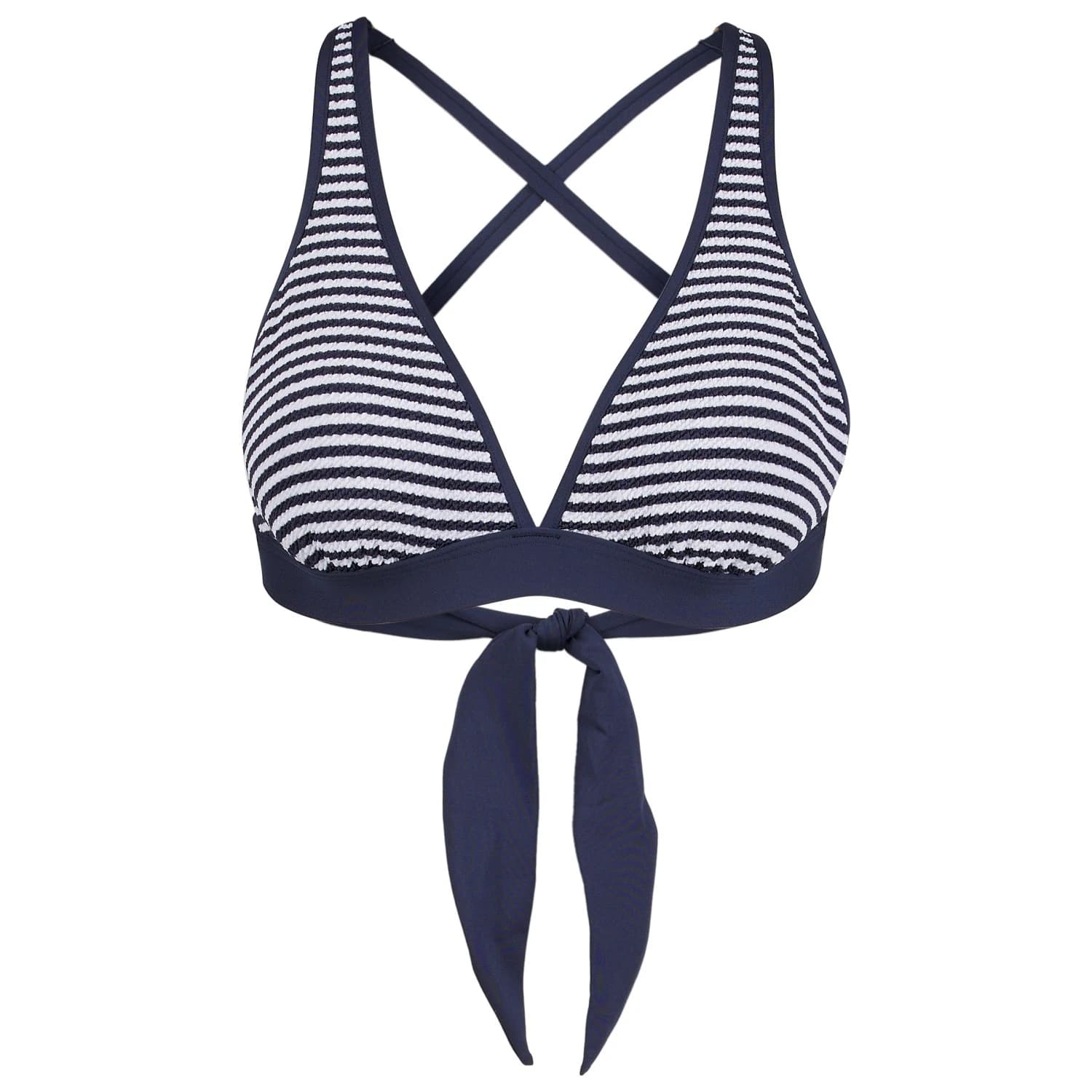 Дамско бикини горнище Seafolly Clubhouse Multi Fit Longline Tri Bikini top - True Navy