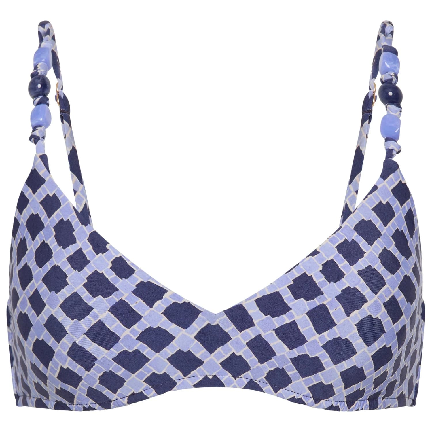 Дамско бикини горнище Seafolly Marseille Bralette Bikini top - Blue Indigo