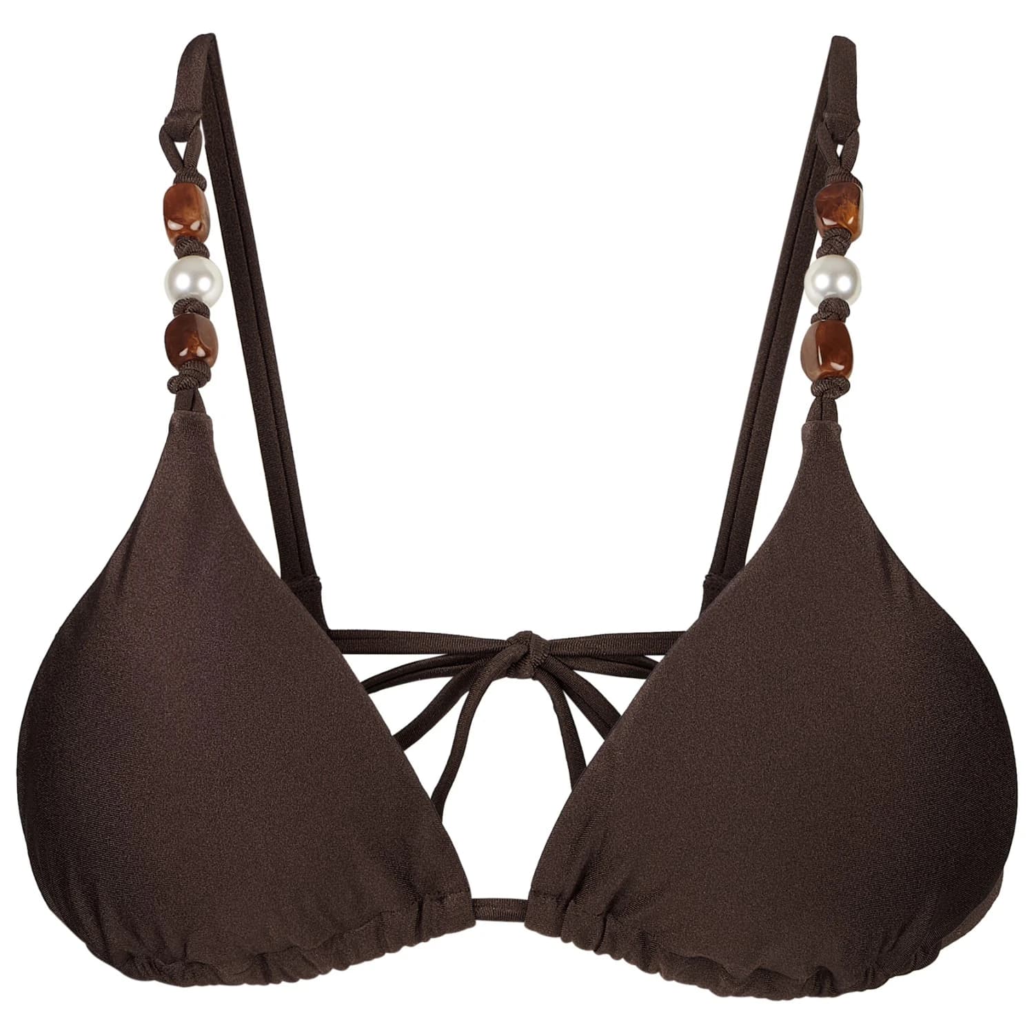 Дамско бикини горнище Seafolly Palermo Slide Tri Bikini top - Sepia