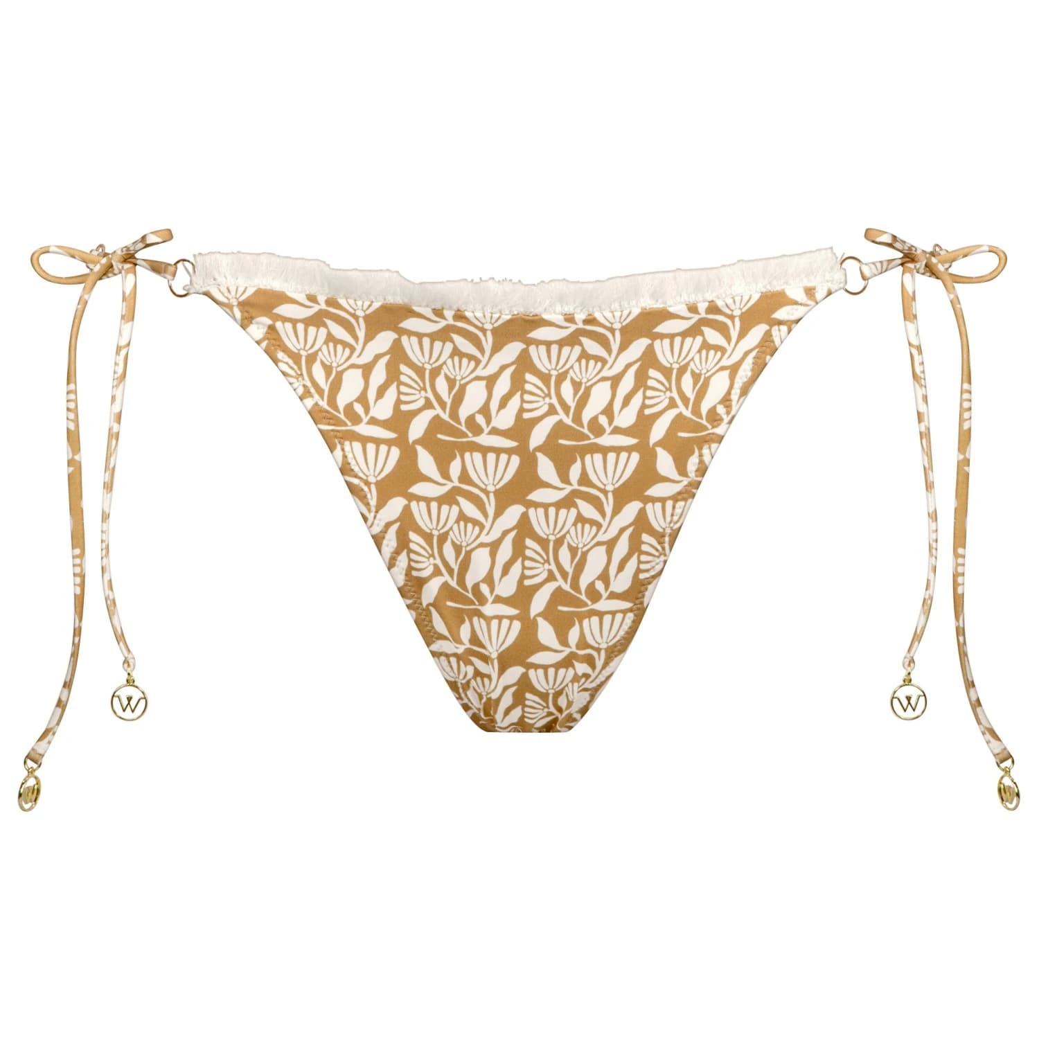 Дамско бикини долнище Watercult Women's Coastal Bohemia Bikini Bottoms No. 677 Bikini bottom - Sand / Cotton