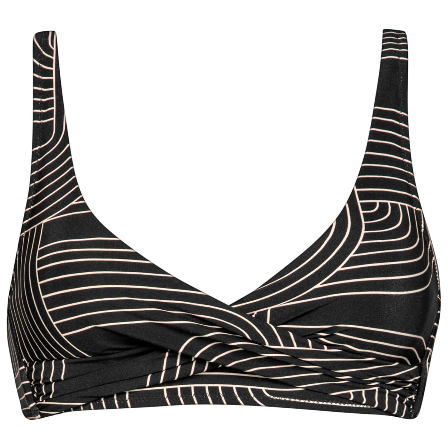 Дамско бикини горнище Watercult Women's Line Set Bikini Top No. 7330 Bikini top - Black / Tofu