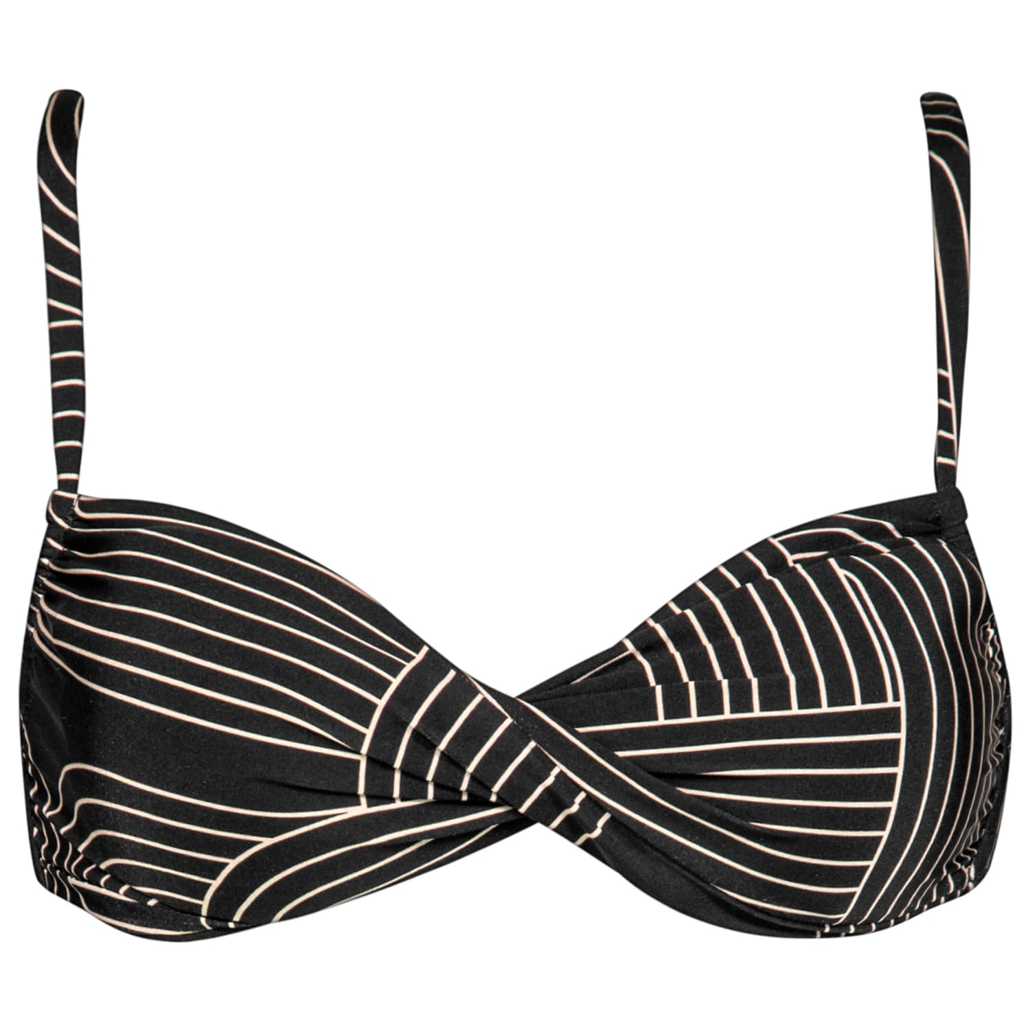 Дамско бикини горнище Watercult Women's Line Set Bikini Top No. 7855 Bikini top - Black / Tofu