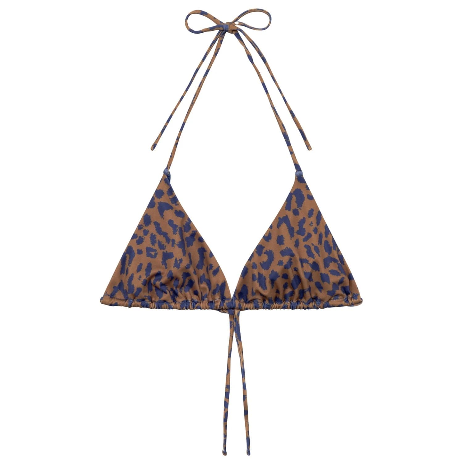Дамско бикини горнище DEDICATED Women's Yxlan Bikini Top - Leopard Light Brown