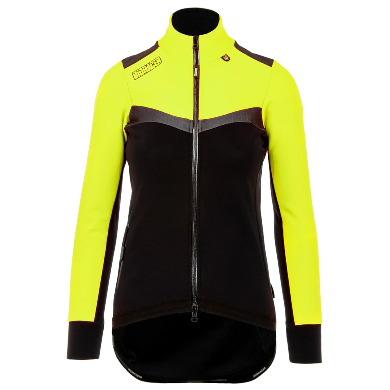 Дамско термо яке за колоездене Bioracer Women's Vesper Tempest Protect Winter Jacket Fluo Cycling jacket - Fluo Yellow