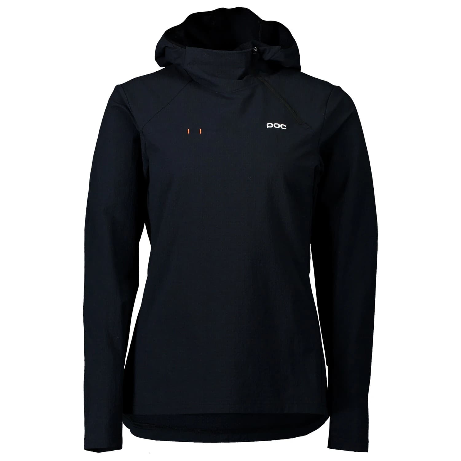 Дамско ветрозащитно яке за колоездене POC Women's Mantle Thermal Hoodie Cycling jacket - Uranium Black