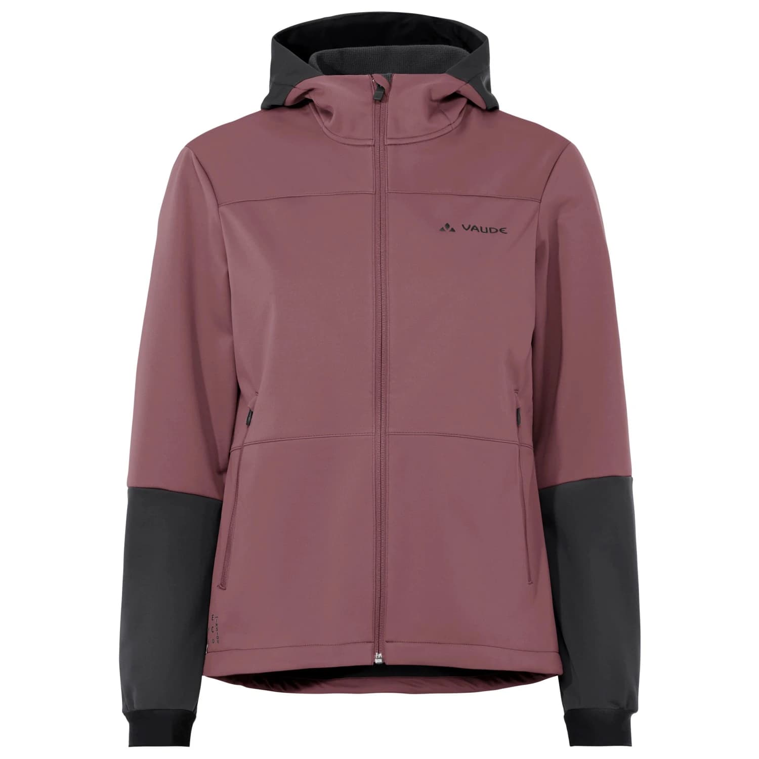 Дамско ветрозащитно яке за колоездене Vaude Women's Qimsa Hooded Softshell Jacket II Cycling jacket - Ruby Dusk
