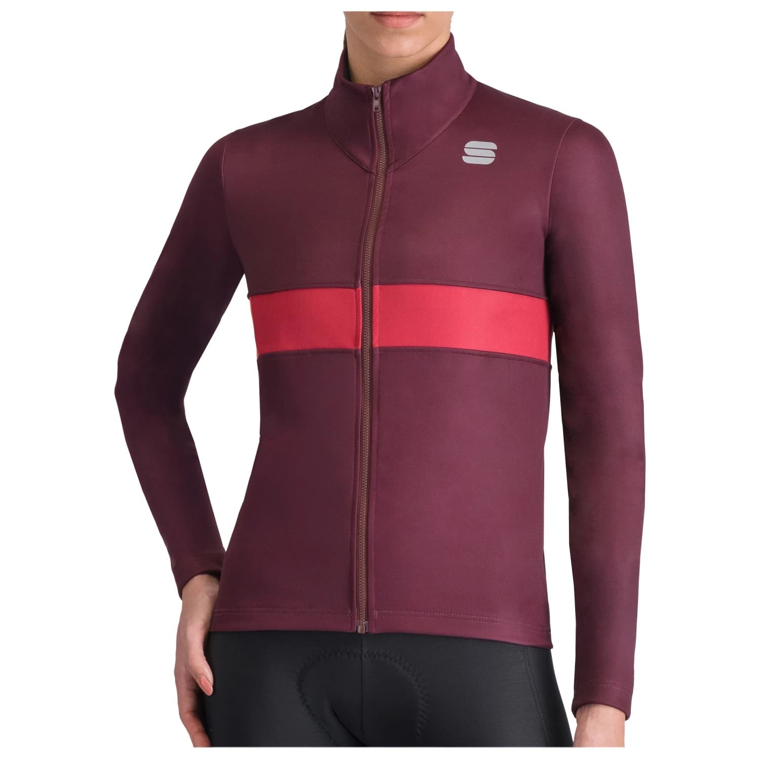 Дамско ветрозащитно яке за колоездене Sportful Women's Neo 2 Softshell Jacket Cycling jacket - Deep Bordeaux Red / Pompelmo
