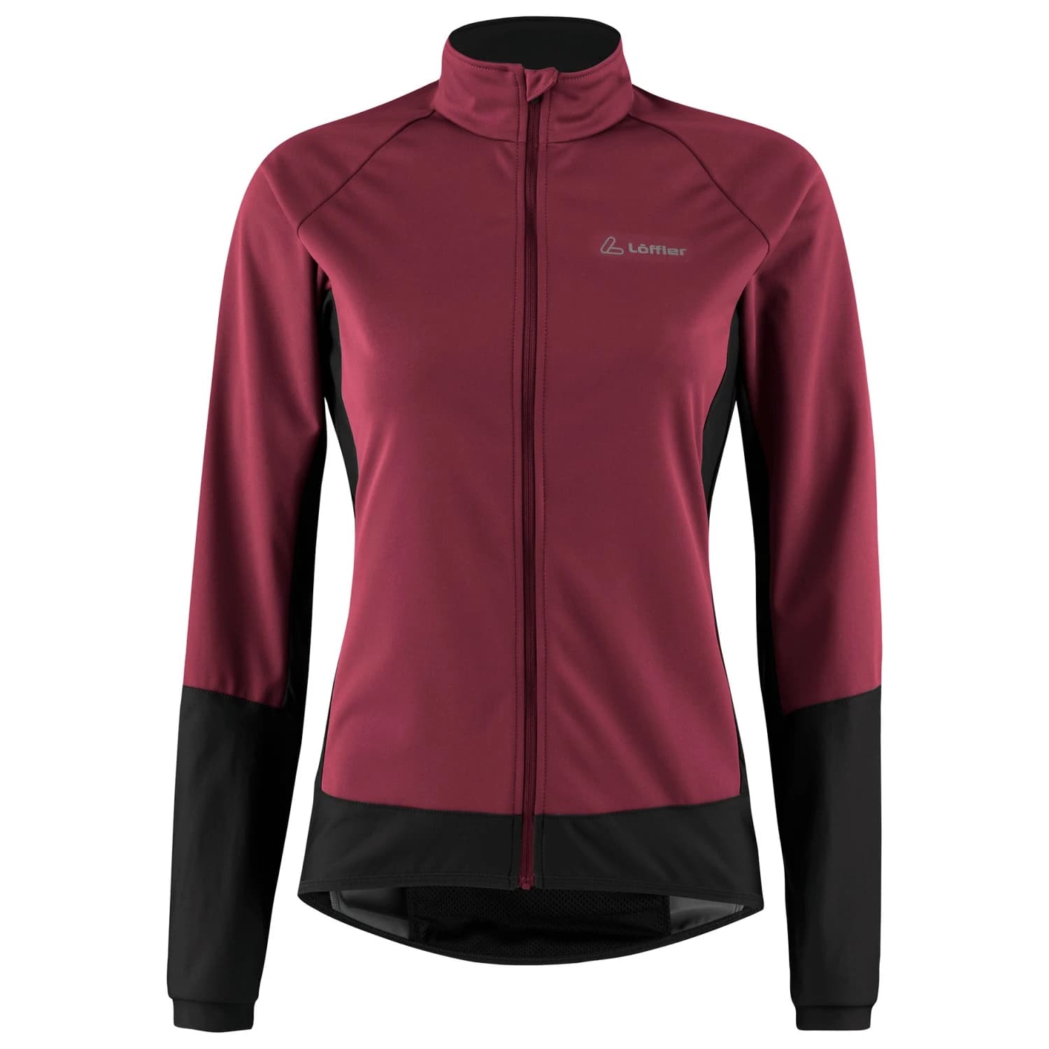 Дамско термо яке за колоездене Löffler Women's Bike Jacket Alpha Airblocc Light Cycling jacket - Aubergine