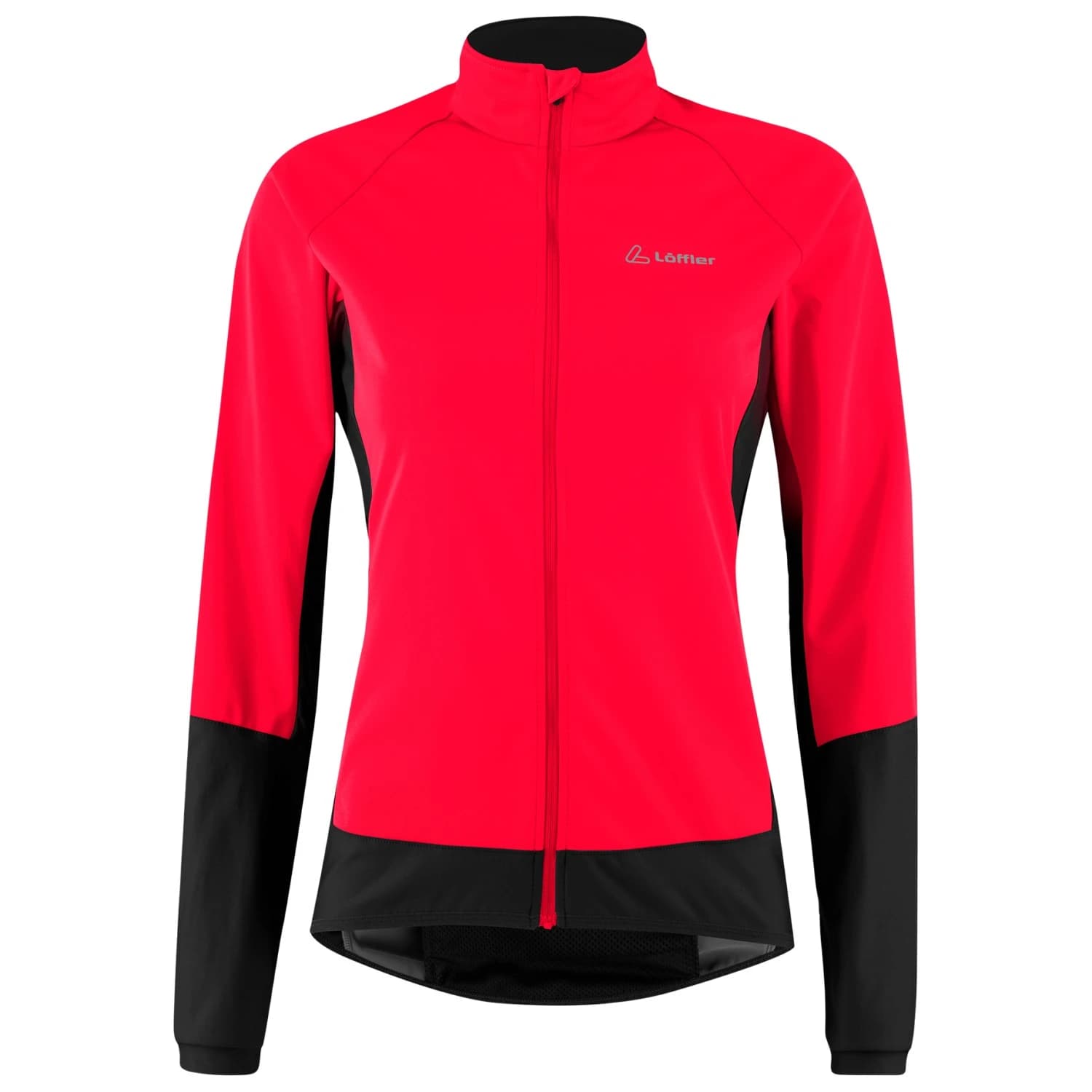 Дамско термо яке за колоездене Löffler Women's Bike Jacket Alpha Airblocc Light Cycling jacket - Red