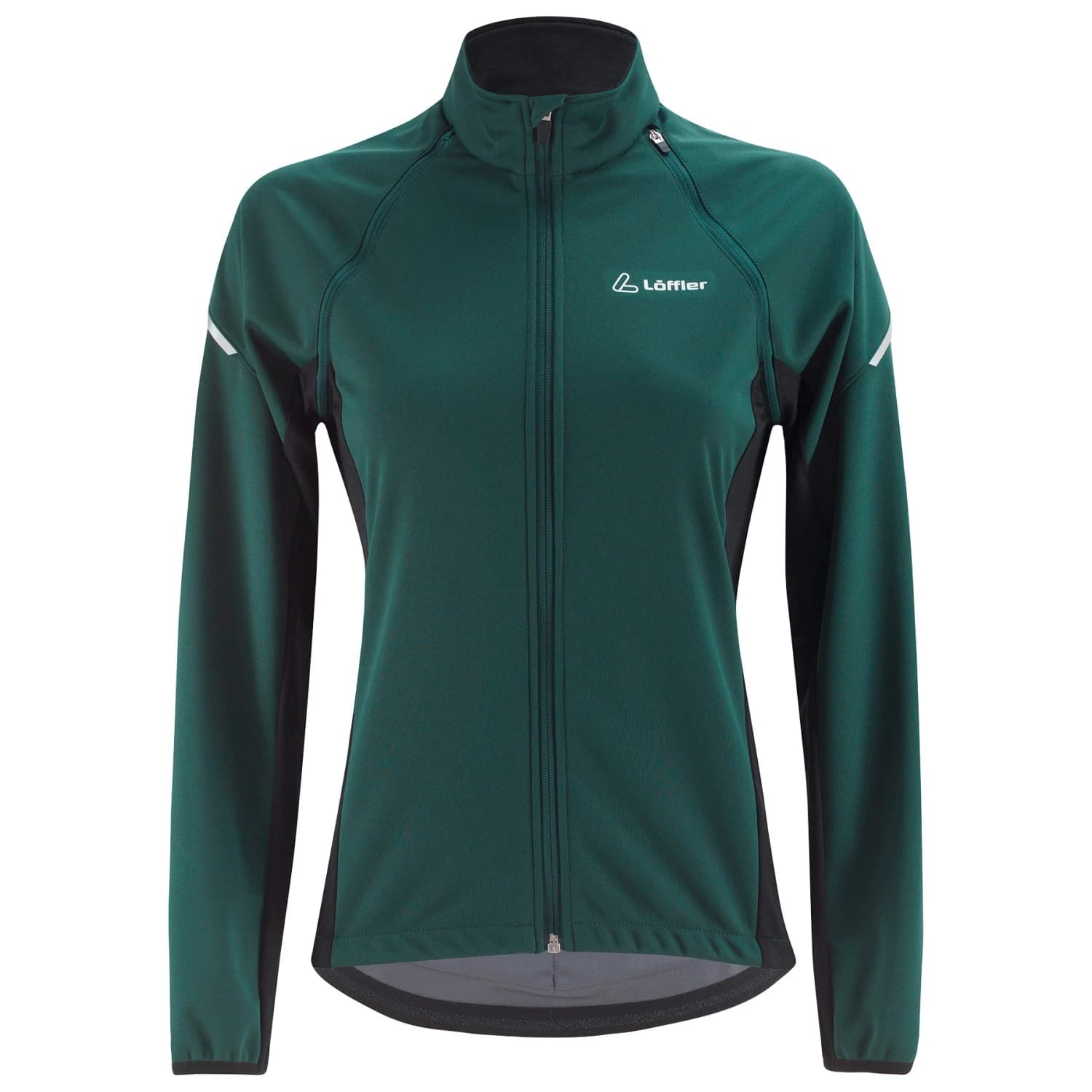 Дамско ветрозащитно яке за колоездене Löffler Women's Bike Zip-Off Jacket San Remo Ab Light Cycling jacket - Forest