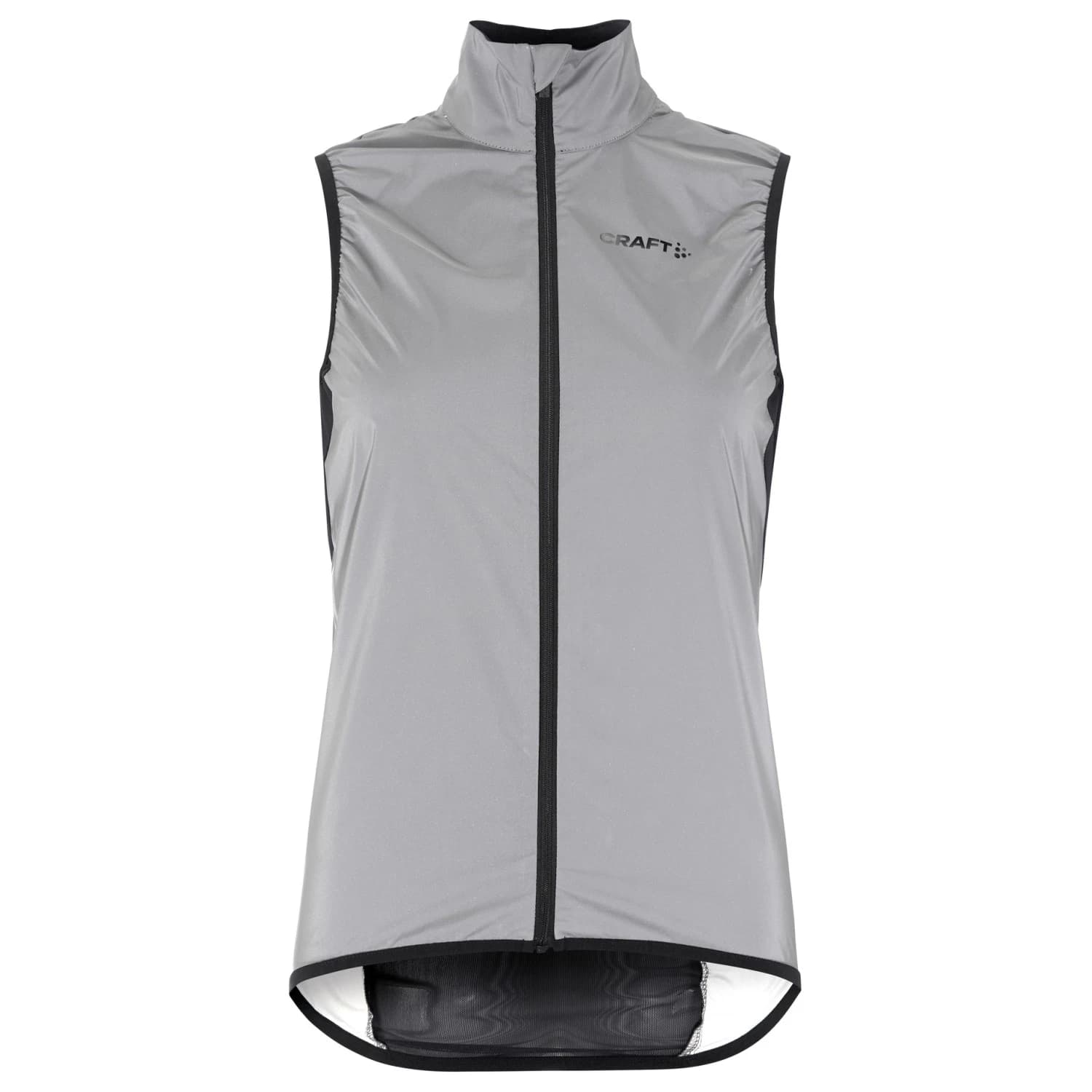 Елек за колоездене Craft Women's Adv Essence Lumen Wind Vest Cycling vest - Silver Reflective / Black