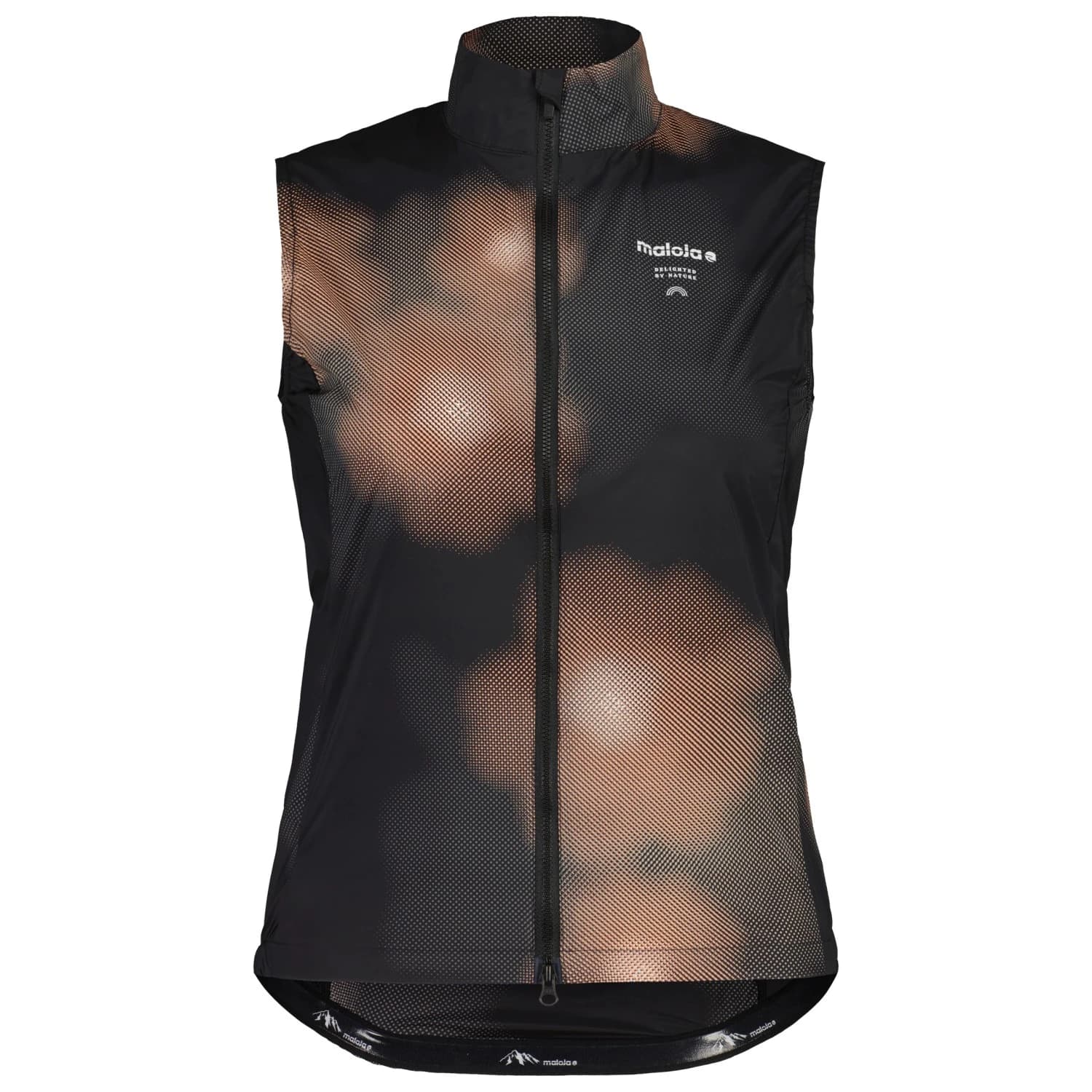 Елек за колоездене Maloja Women's MalkaM. Vest Printed Cycling vest - Deep Black Bloom