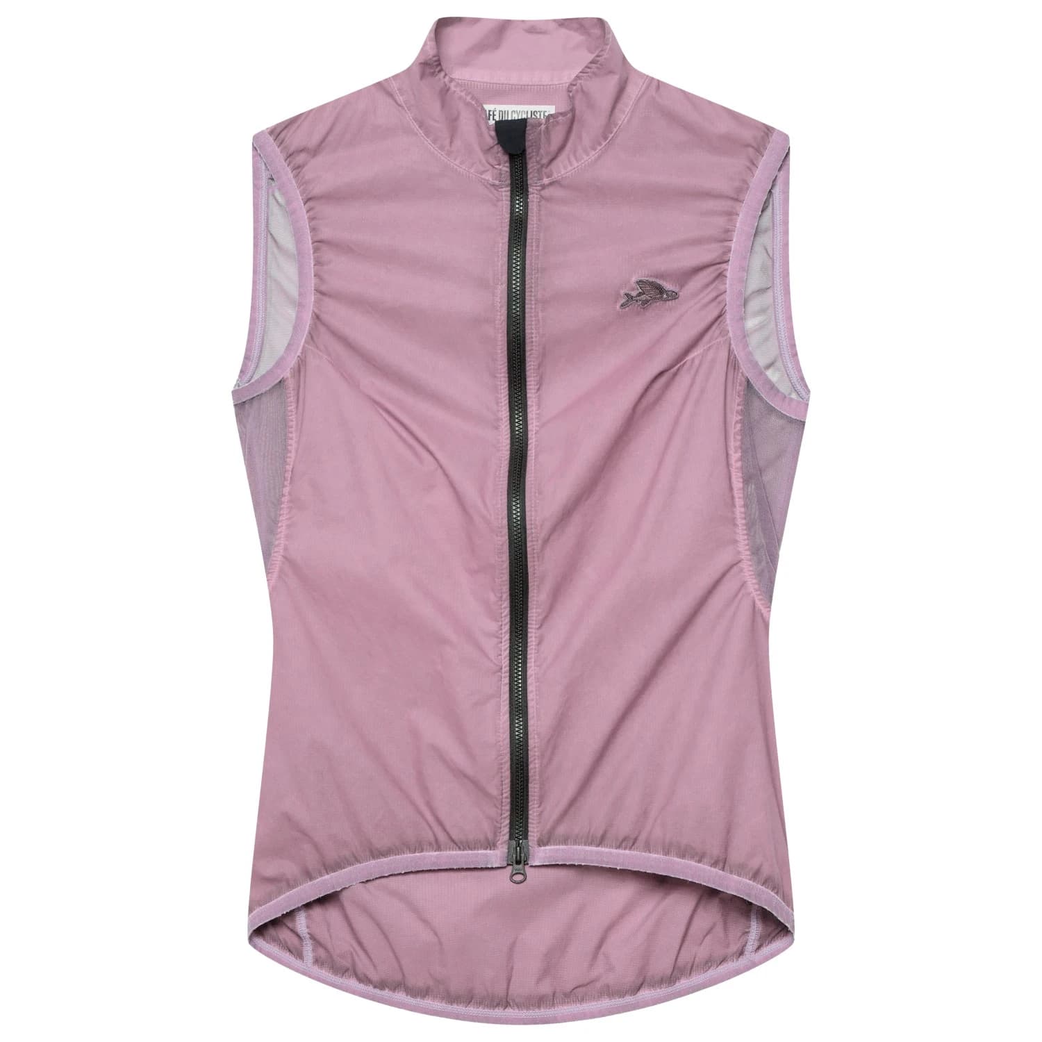 Дамски елек за колоездене CAFÉ DU CYCLISTE Women's Edith Gilet Cycling vest - Cold Dye Mineral Pink
