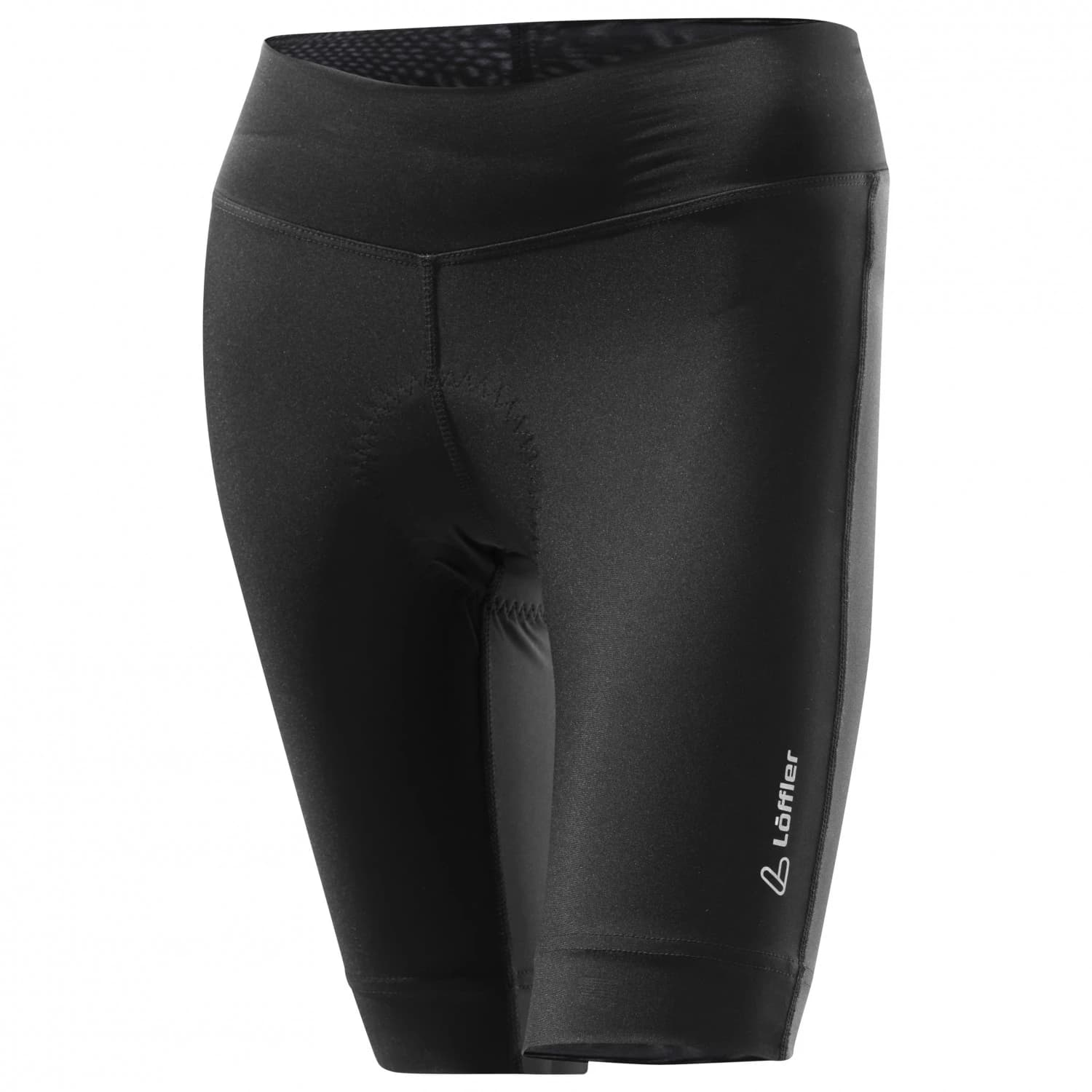 Дамски шорти за колоездене Löffler Women's Bike Short Tights Tour Cycling bottoms - Black / Grey Melange