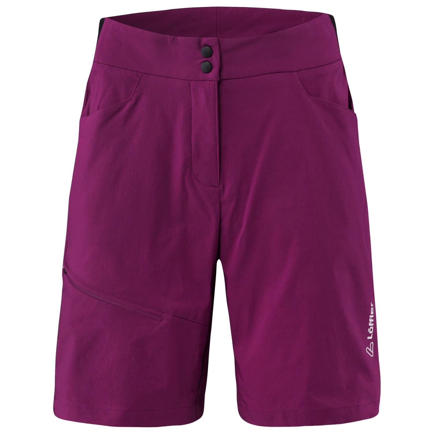 Дамски шорти за колоездене Löffler Women's Bike Shorts Comfort Comfort-Stretch-Light Cycling bottoms - Bordeaux