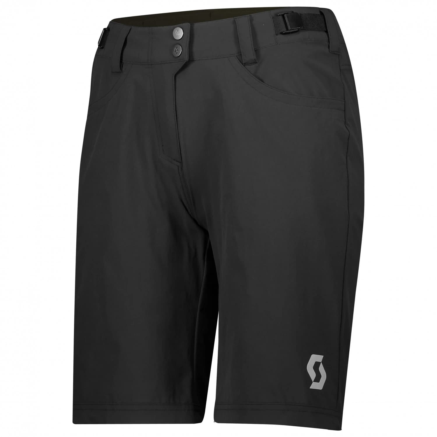 Дамски шорти за колоездене Scott Women's Shorts Trail Flow with Pad Cycling bottoms - Black