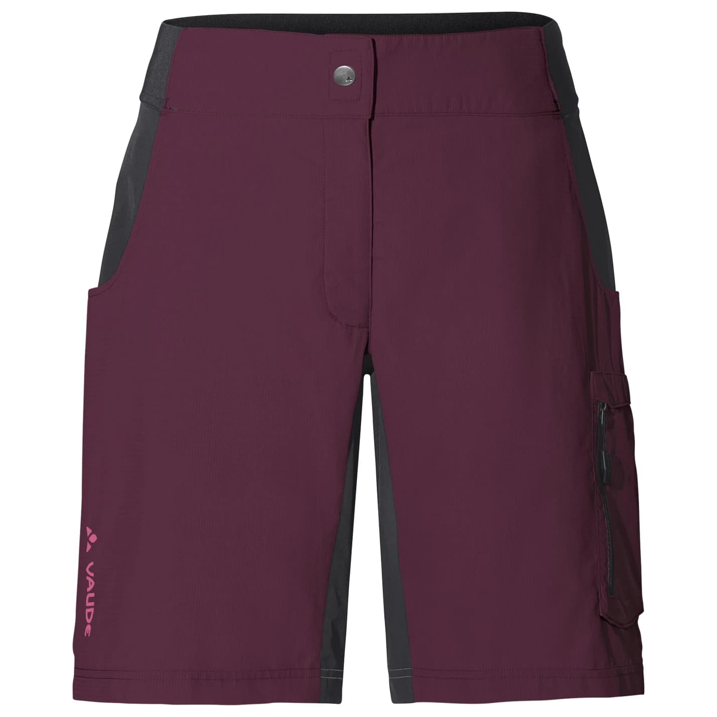 Дамски шорти за колоездене Vaude Women's Qimsa Shorty Cycling bottoms - Cassis