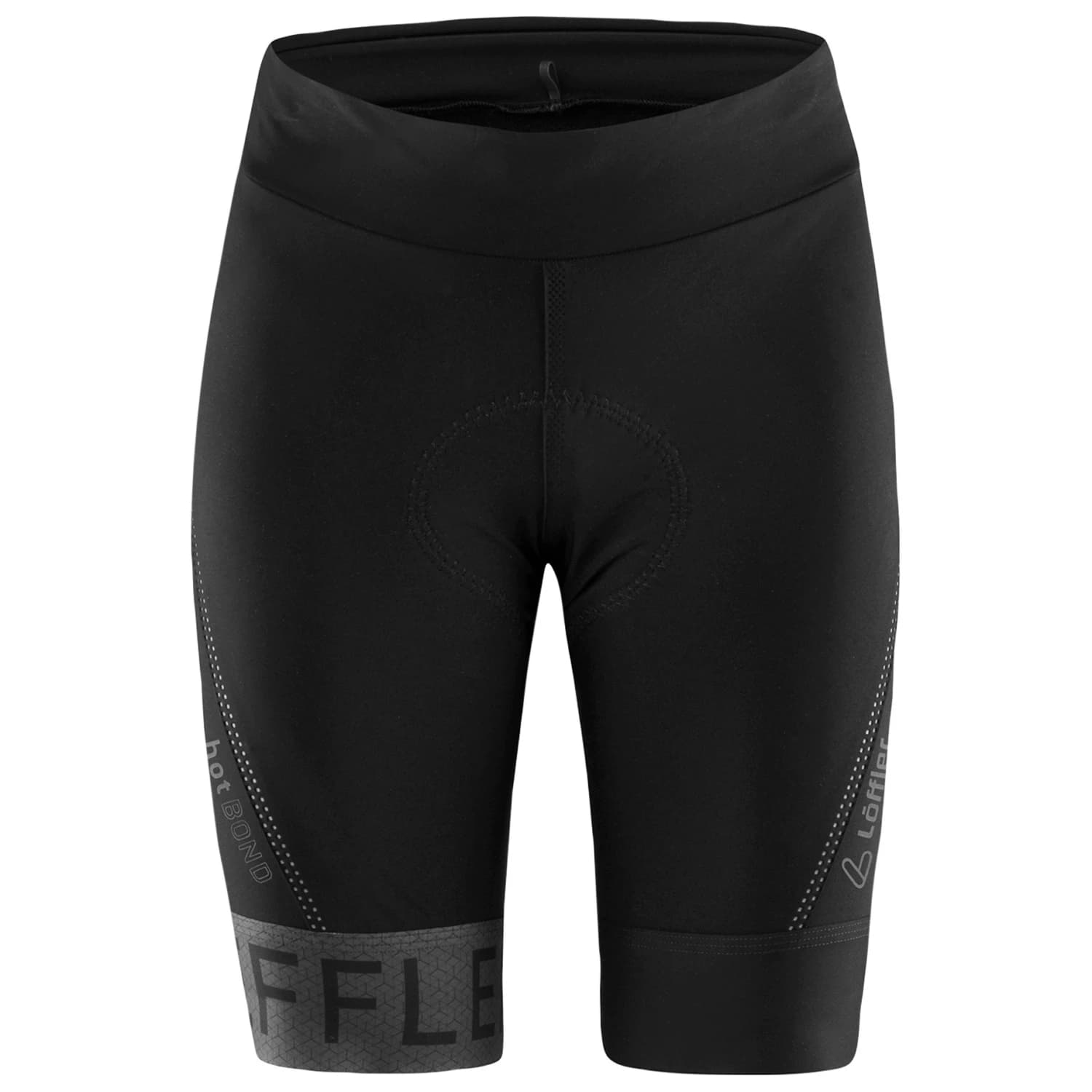Дамски шорти за колоездене Löffler Women's Bike Tights Hotbond RF SQL Cycling bottoms - Black
