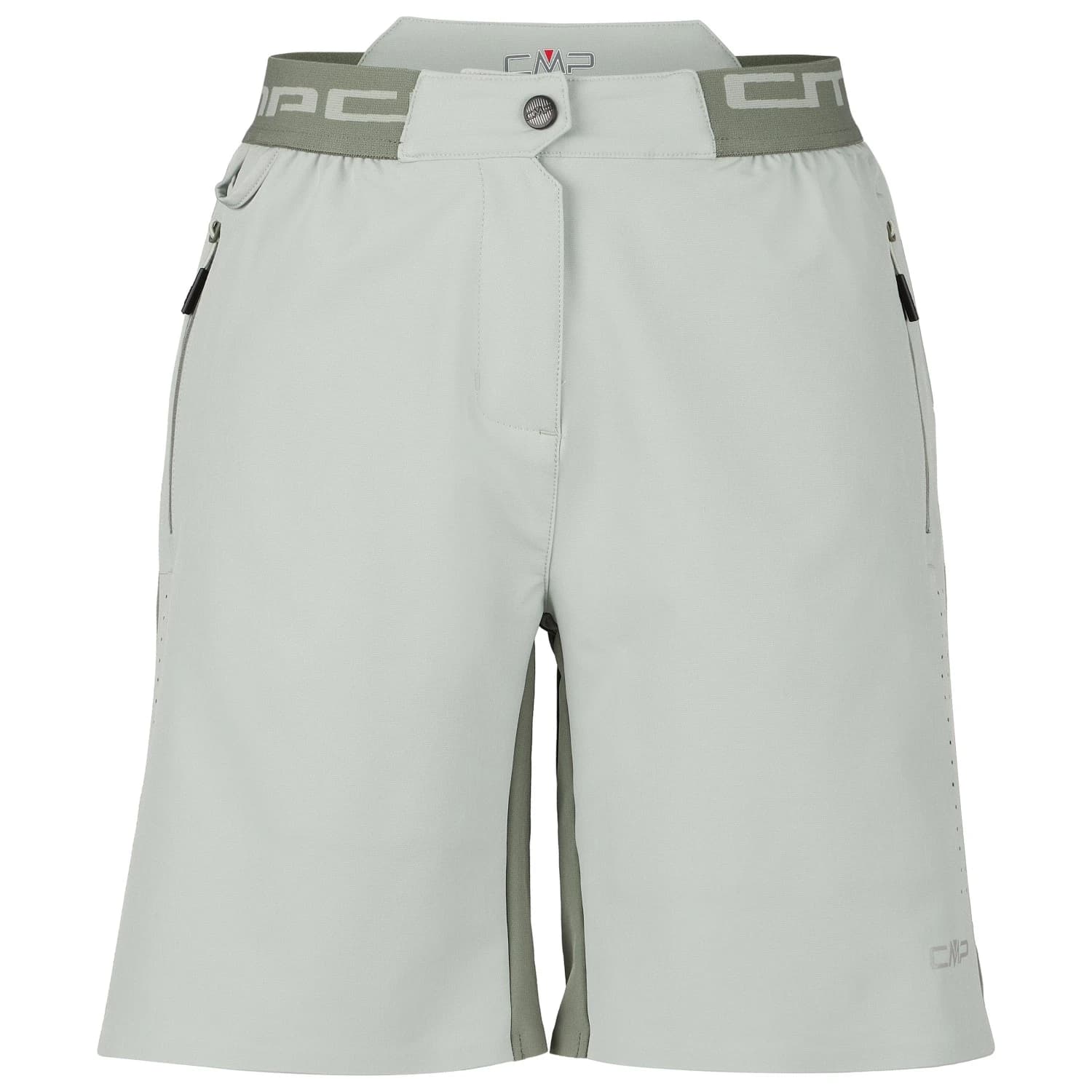 Шорти за колоездене Cmp Women's Free Bike Stretch Bermuda + Mesh Underwear Cycling bottoms - Pistacchio