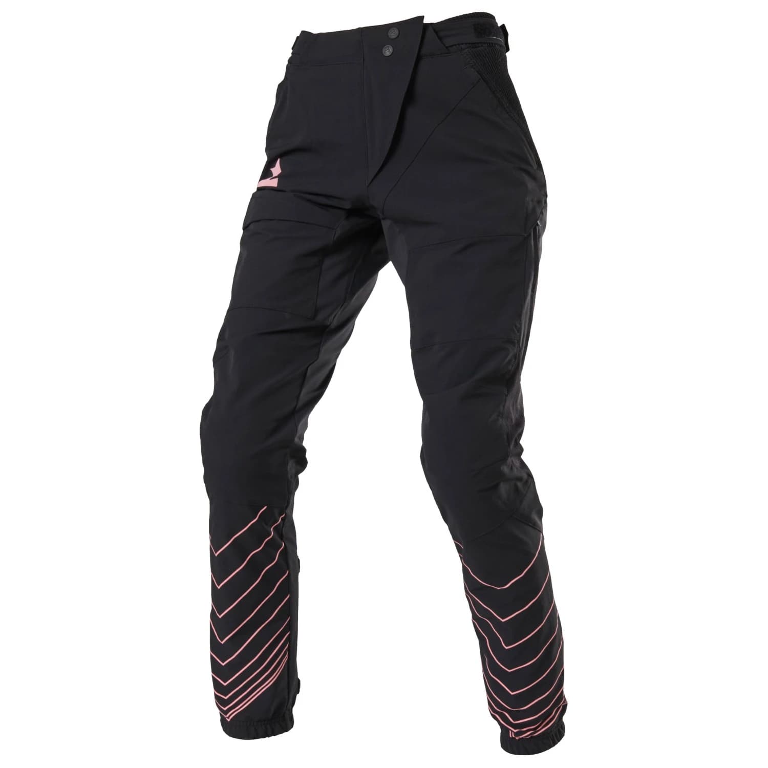 Дамски дълъг панталон за колоездене Zimtstern Women's Bulletz Pant Cycling bottoms - Pirate Black / Blush
