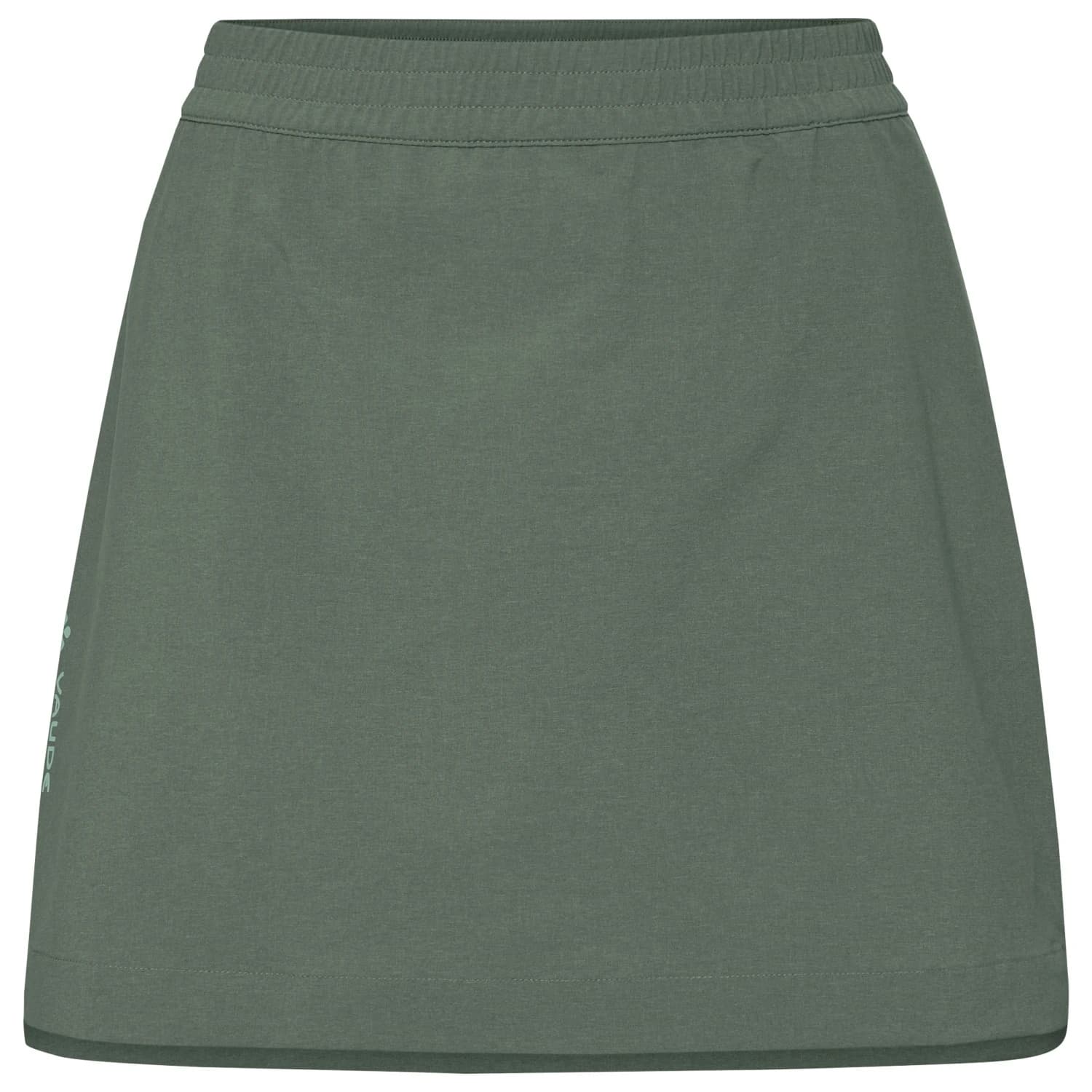 Дамски шорти за колоездене Vaude Women's Adlux Skirt II Cycling bottoms - Agave