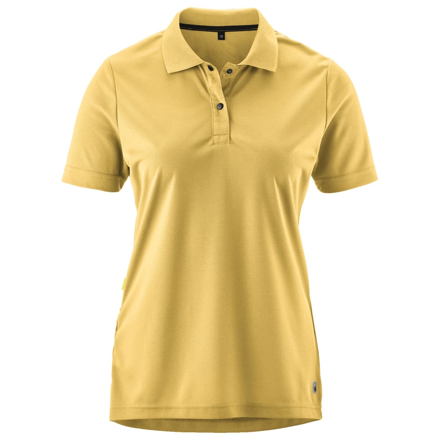 Дамска фланелка с къс ръкав за колоездене Gonso Women's Essential Poloshirt Cycling jersey - Yellow Finch